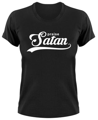Styletex23 T-Shirt Damen Praise Satan Fun