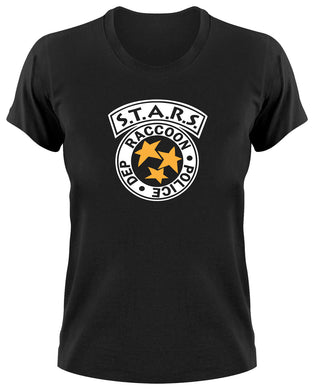 Styletex23 T-Shirt Damen Raccoon City Police Department STARS Logo