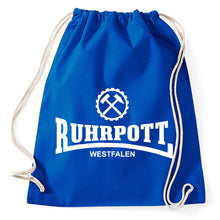 Lade das Bild in den Galerie-Viewer, Ruhrpott Westfalen Ruhrgebiet Turnbeutel Sportbeutel Gym Bag, royalblue
