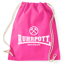 Lade das Bild in den Galerie-Viewer, Ruhrpott Westfalen Ruhrgebiet Turnbeutel Sportbeutel Gym Bag, pink
