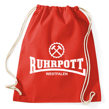 Lade das Bild in den Galerie-Viewer, Ruhrpott Westfalen Ruhrgebiet Turnbeutel Sportbeutel Gym Bag, red
