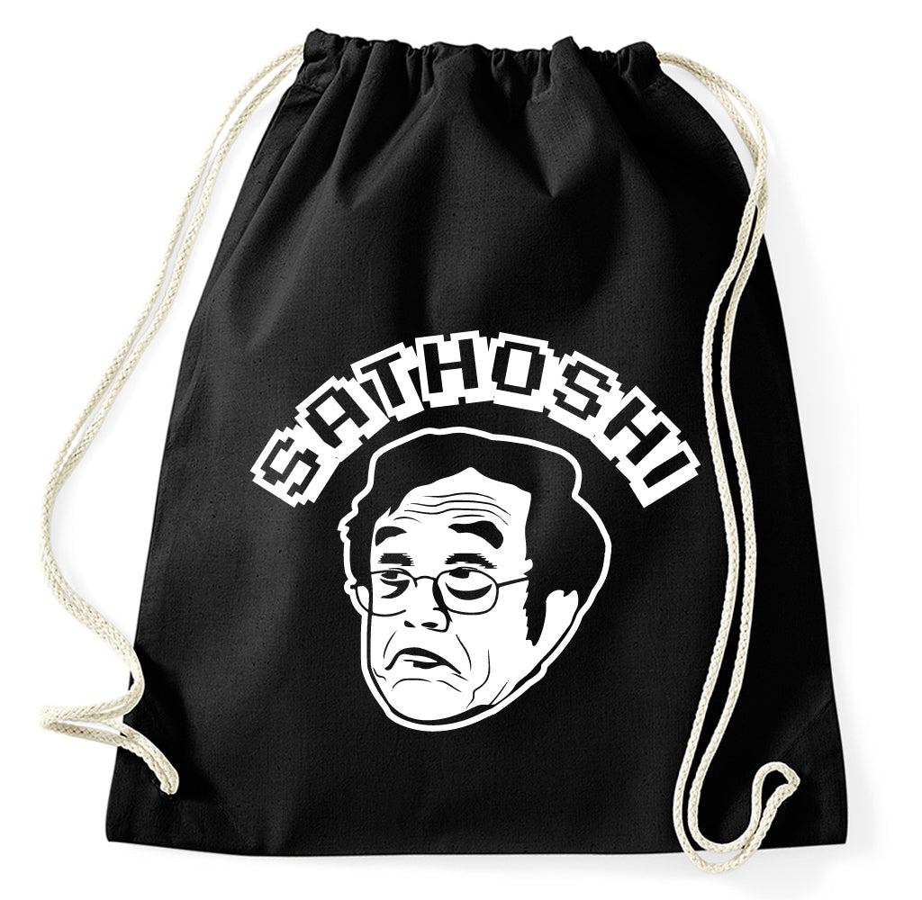 Satoshi Nakamoto Turnbeutel Sportbeutel Gym Bag, schwarz