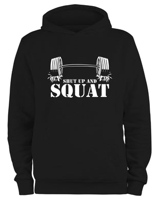 Styletex23 Kapuzenpullover Shut up and Squat, schwarz XXL