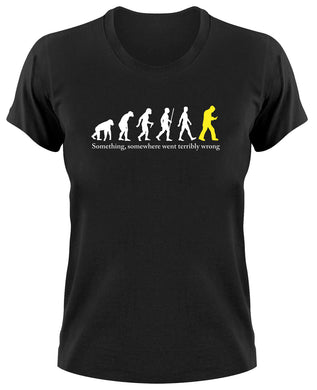 Styletex23 T-Shirt Damen Smartphone Fun Smombie Evolution of Man