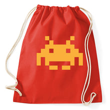 Lade das Bild in den Galerie-Viewer, Styletex23 Turnbeutel Space Invaders Retro Logo
