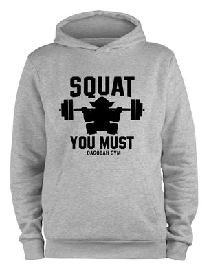 Styletex23 Kapuzenpullover Squat You Must Dagobah Gym Fun, schwarz XXL