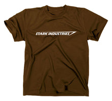 Lade das Bild in den Galerie-Viewer, Styletex23 T-Shirt Herren Stark Industries Logo, Iron Man, braun, XXL
