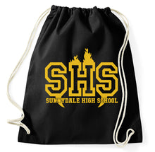 Lade das Bild in den Galerie-Viewer, Sunnydale High School Buffy The Vampire Slayer Fan Turnbeutel, TV Serie, schwarz
