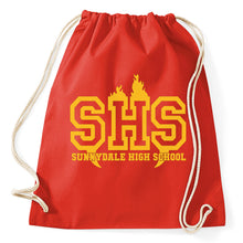 Lade das Bild in den Galerie-Viewer, Sunnydale High School Buffy The Vampire Slayer Fan Turnbeutel, TV Serie, red
