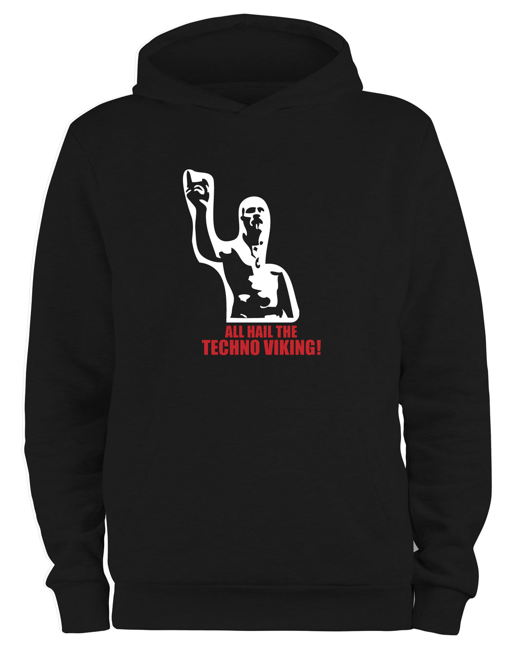 Styletex23 Kapuzenpullover All Hail The Techno Viking, Fun, schwarz XXL