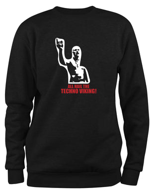 Styletex23 Sweatshirt All Hail The Techno Viking, Fun, schwarz XXL