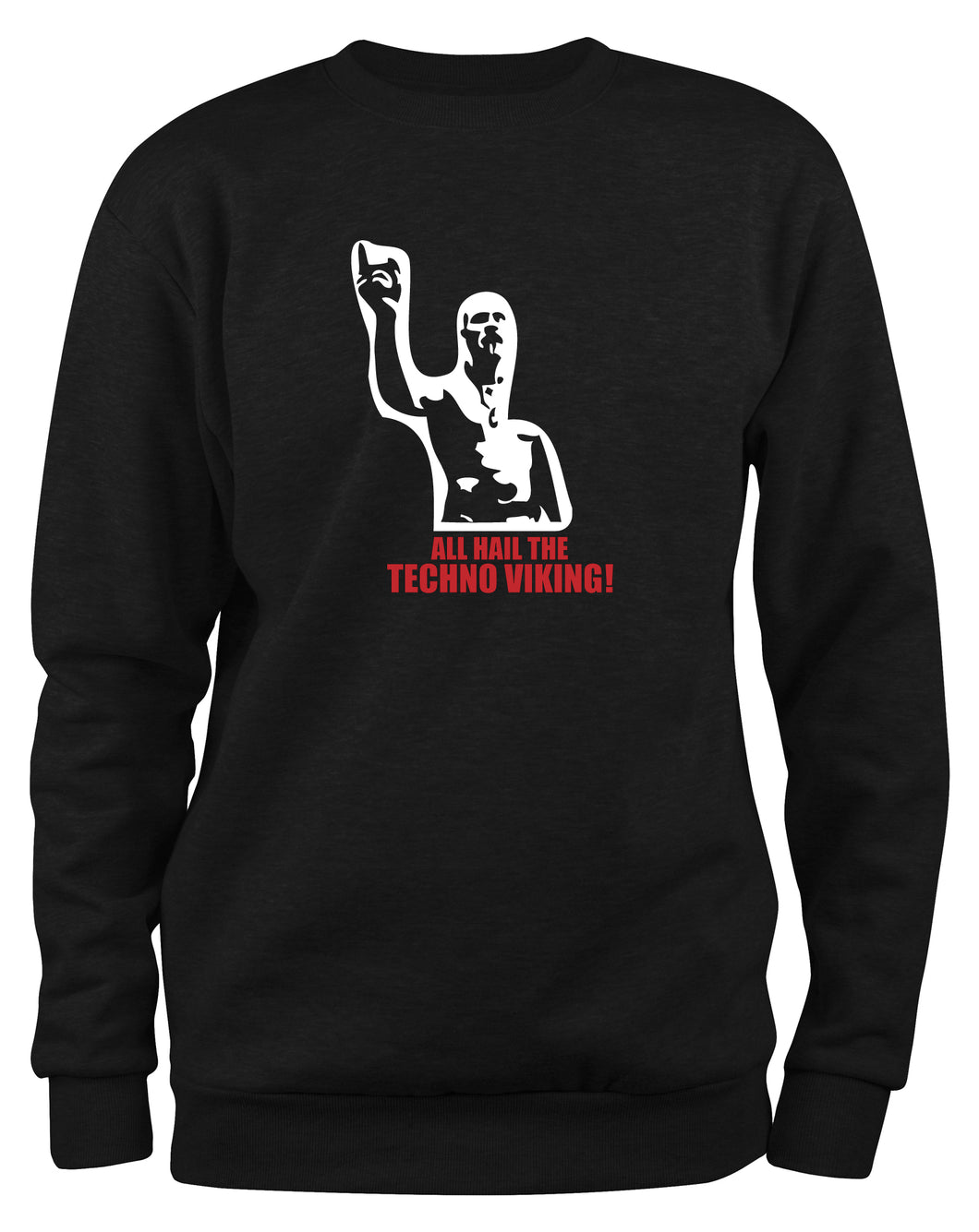 Styletex23 Sweatshirt All Hail The Techno Viking, Fun, schwarz XXL