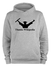 Lade das Bild in den Galerie-Viewer, Styletex23 Kapuzenpullover Thanks Wikipedia, XXL grau
