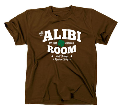 Styletex23 T-Shirt Herren The Alibi Room Bar Fan Logo, braun, XXL