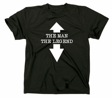 Styletex23 T-Shirt Herren The Man The Legend Fun, schwarz, XXL