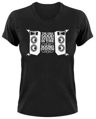 Styletex23 T-Shirt Damen The Only Good System Is The Soundsystem