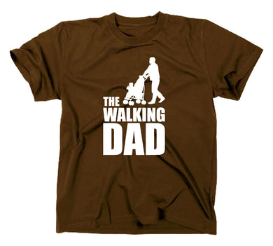 Styletex23 T-Shirt Herren The Walking Dad Fun, braun, XXL
