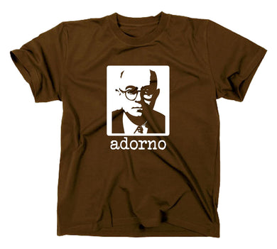 Styletex23 T-Shirt Herren Theodor W Adorno, braun, XXL