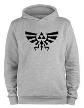 Lade das Bild in den Galerie-Viewer, Styletex23 Kapuzenpullover Triforce, XXL grau
