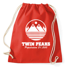 Lade das Bild in den Galerie-Viewer, Styletex23 Turnbeutel Twin Peaks Logo David Lynch
