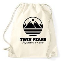 Lade das Bild in den Galerie-Viewer, Styletex23 Turnbeutel Twin Peaks Logo David Lynch
