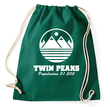 Lade das Bild in den Galerie-Viewer, Styletex23 Turnbeutel Twin Peaks Logo David Lynch
