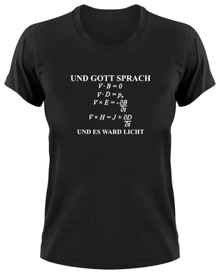 Styletex23 T-Shirt Damen und Gott sprach es werde Licht