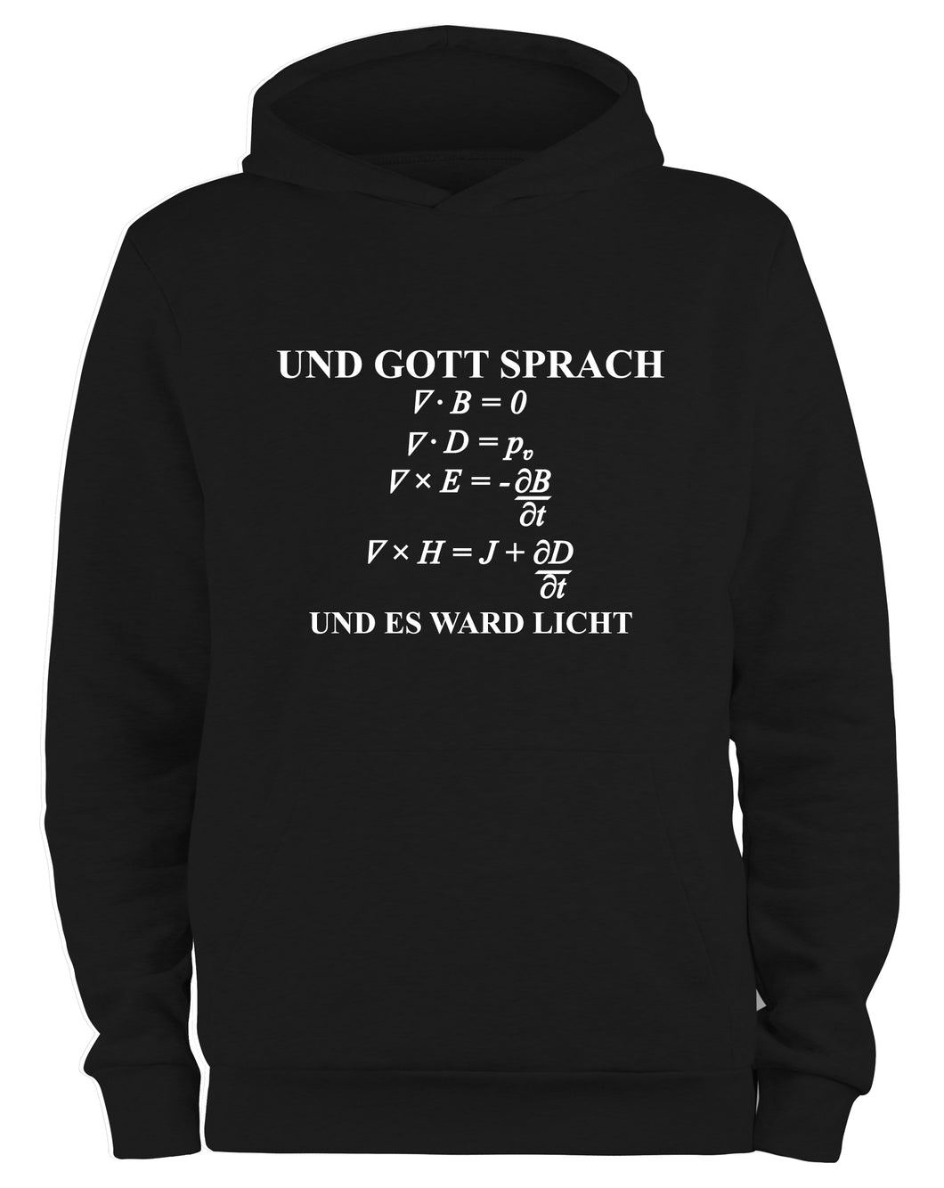 Styletex23 Kapuzenpullover und Gott Sprach, schwarz XXL