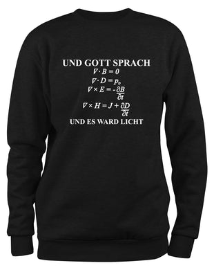 Styletex23 Sweatshirt und Gott Sprach, schwarz XXL