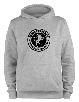 Styletex23 Kapuzenpullover Unicorns Against Racism Fun, XXL grau