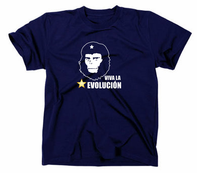 Styletex23 T-Shirt Herren Viva la Evolucion Funshirt navy XXL