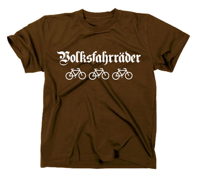 Styletex23 T-Shirt Herren Volksfahrräder Fun Sprüche, braun, XXL