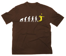 Lade das Bild in den Galerie-Viewer, Styletex23 T-Shirt Herren Volleyball Fun Evolution of Man, braun, XXL

