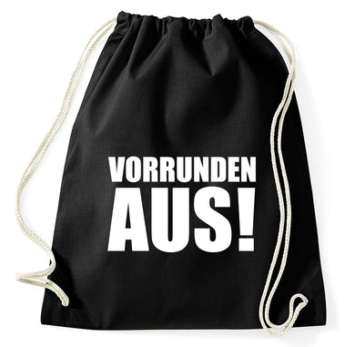 Vorrundenaus Fun Fußball WM EM Turnbeutel Sportbeutel Gym Bag, schwarz