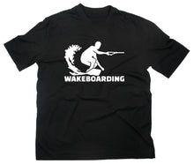 Lade das Bild in den Galerie-Viewer, Styletex23 T-Shirt Herren Wakeboarding, schwarz, XXL
