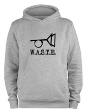 Lade das Bild in den Galerie-Viewer, Styletex23 Kapuzenpullover Waste Thomas Pynchon, W.A.S.T.E., XXL grau
