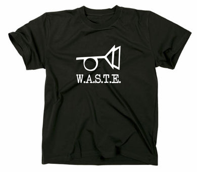 Styletex23 T-Shirt Herren Waste Thomas Pynchon, W.A.S.T.E, schwarz, XXL