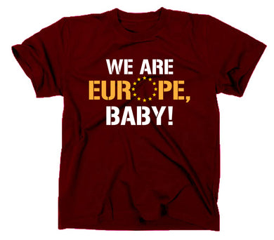 Styletex23 T-Shirt Herren We are Europe Baby, maroon, XXL