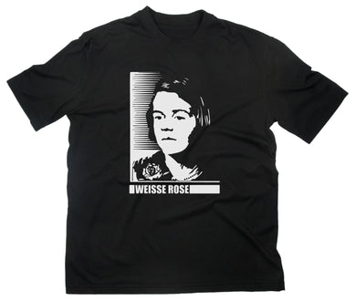 Styletex23 T-Shirt Herren Sophie Scholl Weisse Rose, schwarz, XL