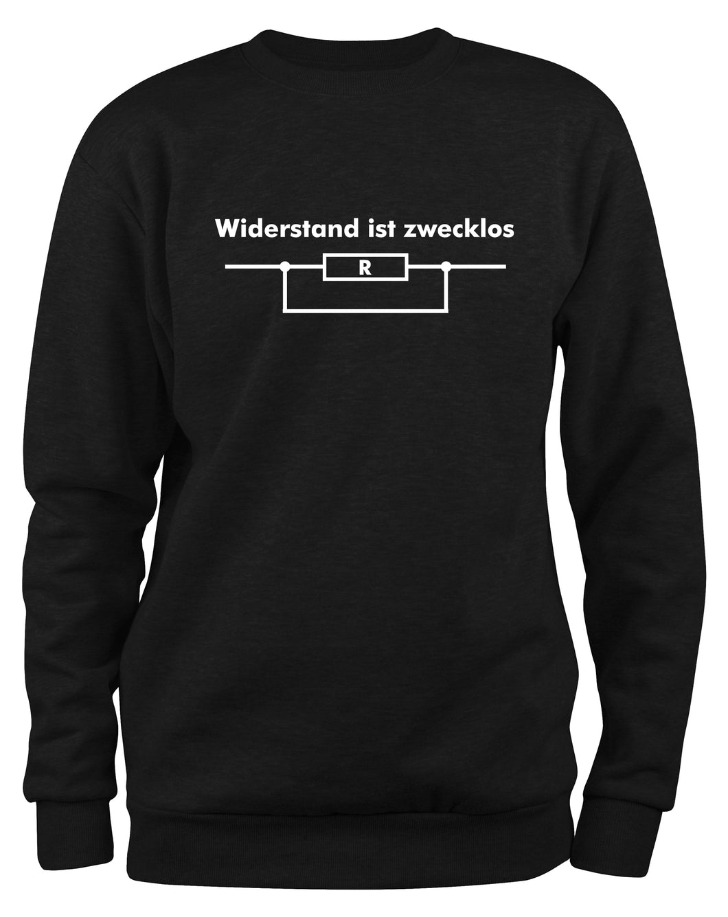 Styletex23 Sweatshirt Widerstand ist zwecklos Fun, schwarz XXL