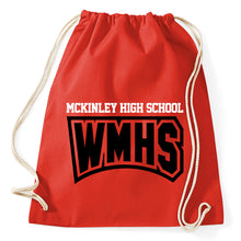 Lade das Bild in den Galerie-Viewer, Wiliam McKinley High School Glee Logo Fan Turnbeutel Sportbeutel Gym Bag, red
