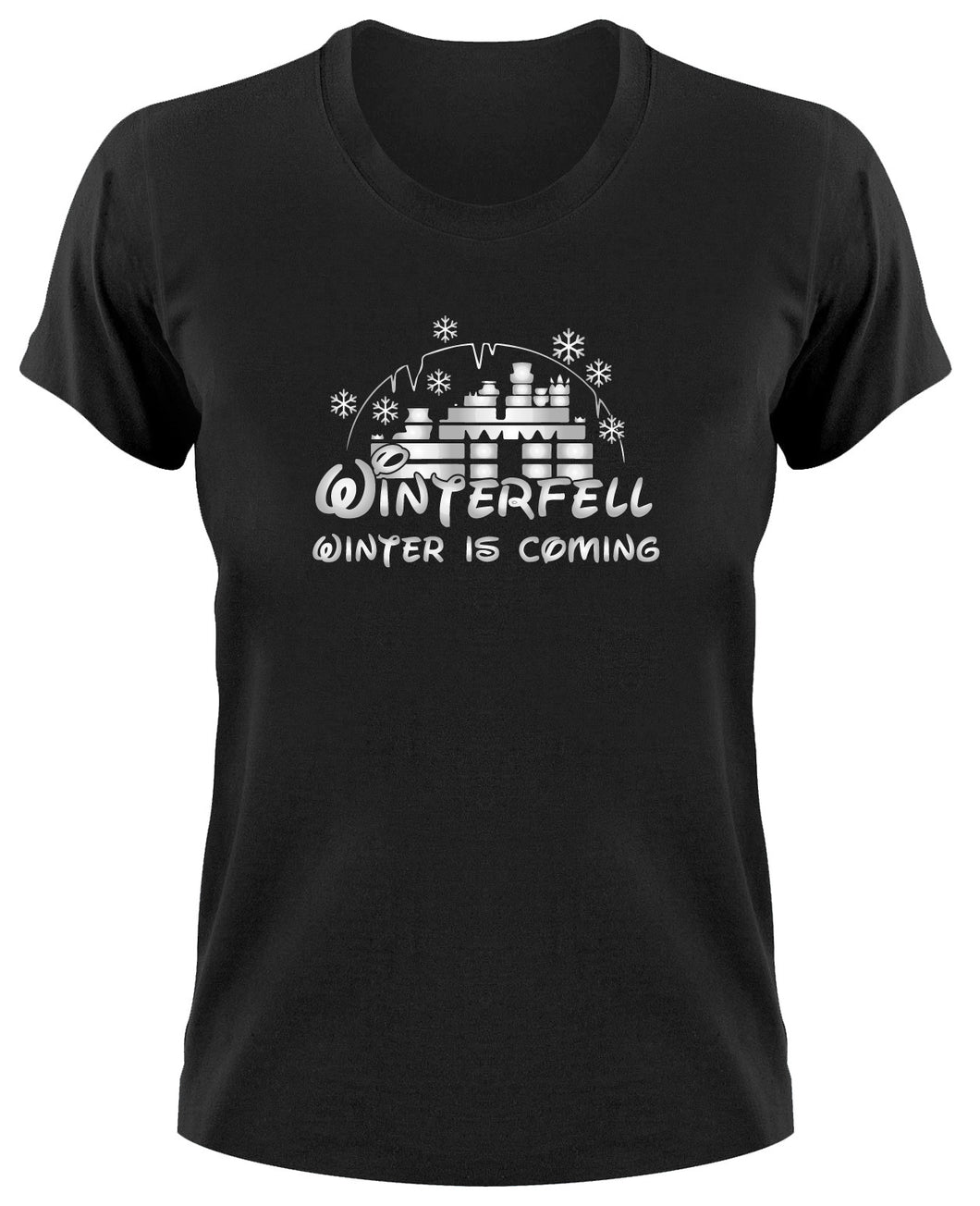 Styletex23 T-Shirt Damen Winterfell Winter is Coming Fun Logo