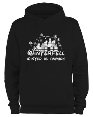 Styletex23 Kapuzenpullover Winterfell Winter is Coming, schwarz XXL