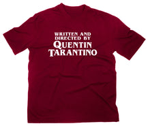 Lade das Bild in den Galerie-Viewer, Styletex23 T-Shirt Herren Written And Directed By Quentin Tarantino Fan, maroon, XXL
