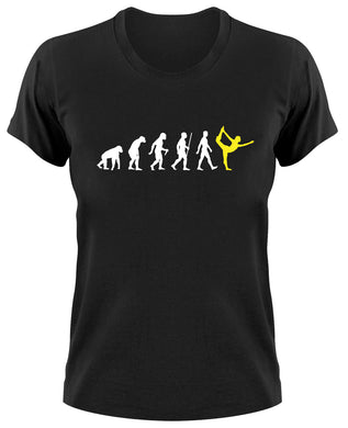 Styletex23 T-Shirt Damen Yoga Pilates Fun Evolution of Man