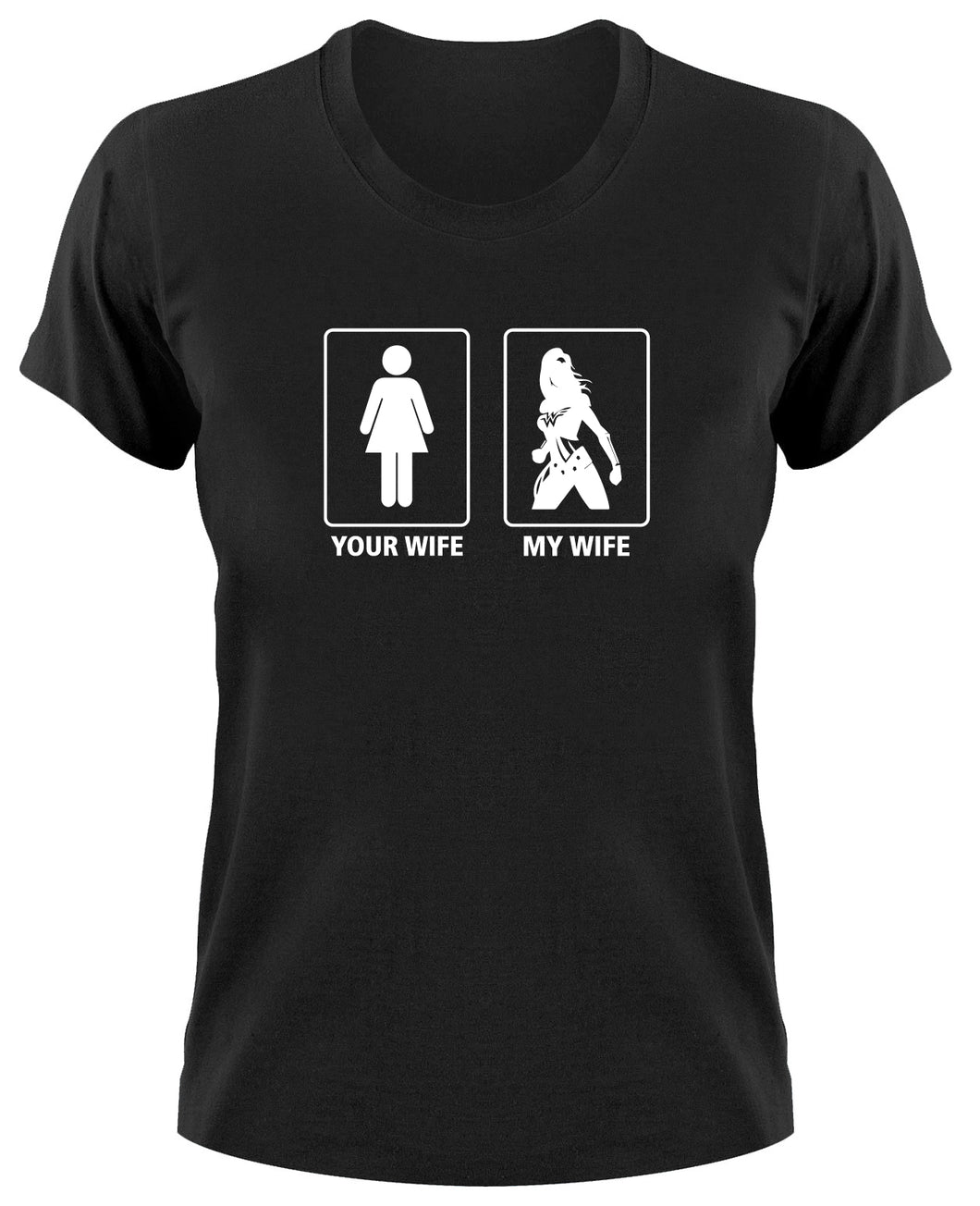 Styletex23 T-Shirt Damen Themyscira Your Wife My Wife Fun